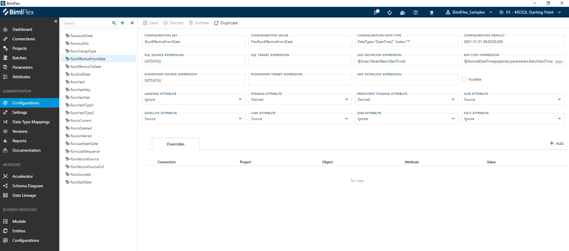 BimlFlex Configuration Editor