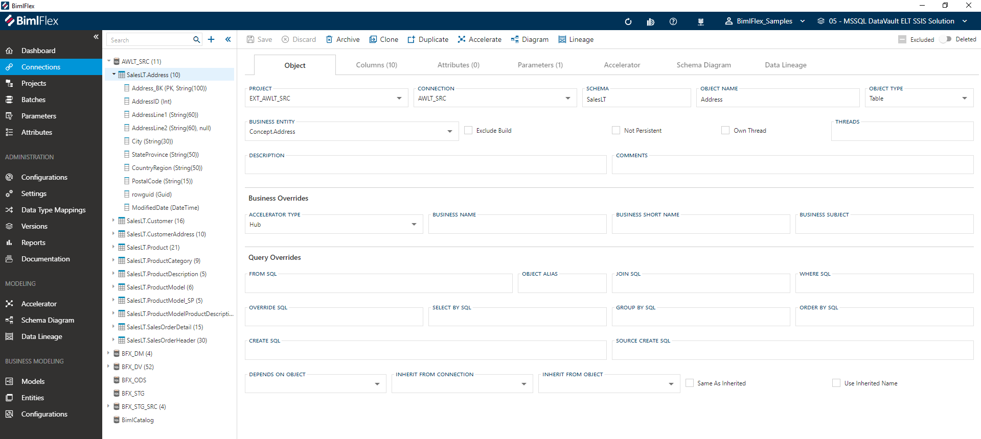 BimlFlex Object Editor