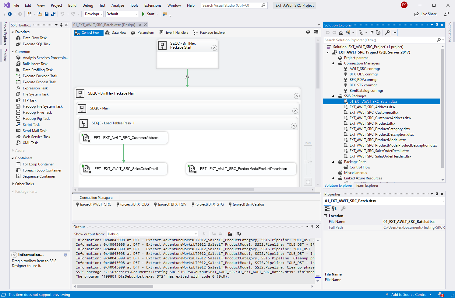 Run SSIS Package