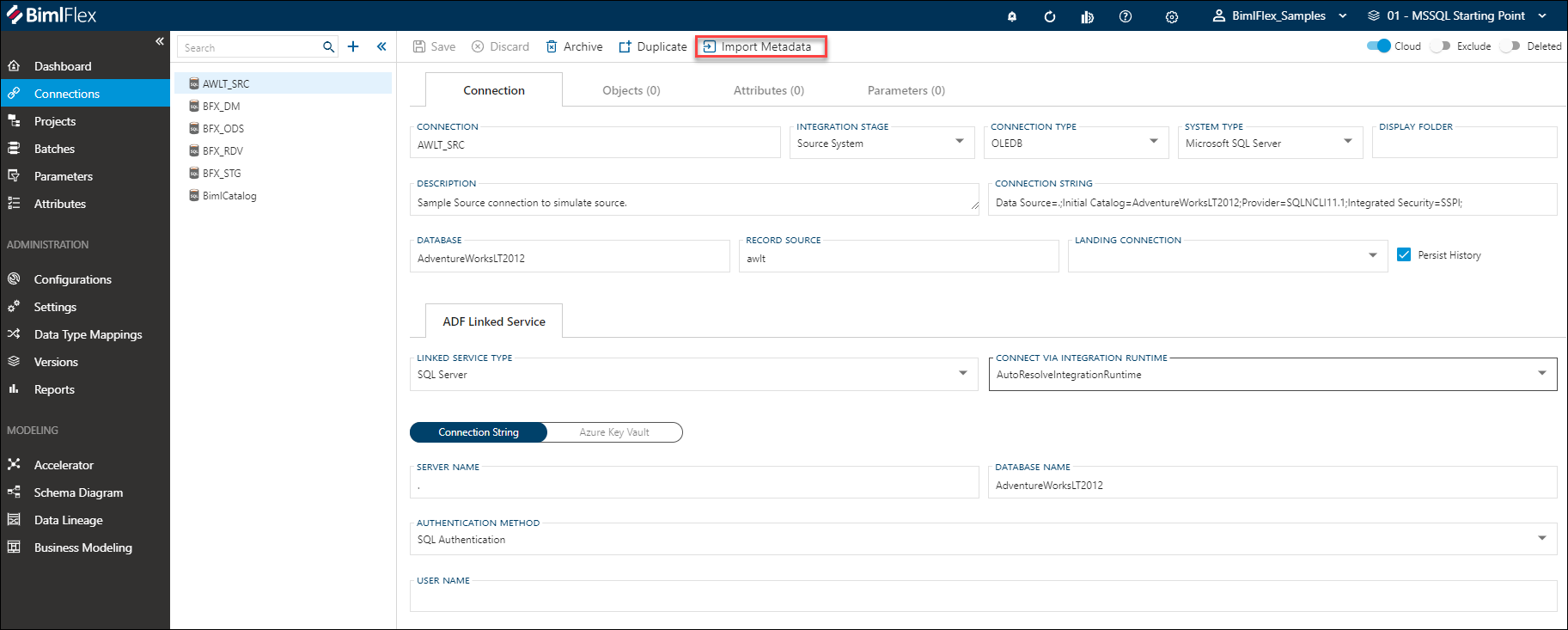 Import Metadata