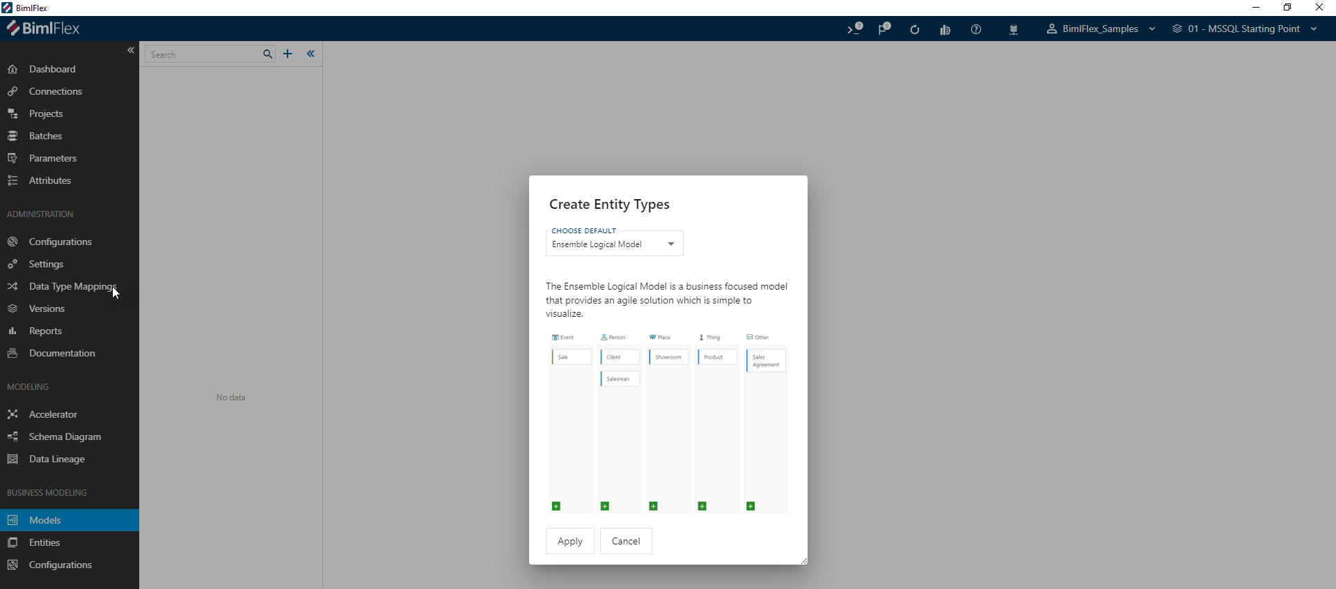 Selecting a Modeling Configuration