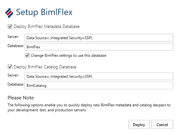 Setup BimlFlex Dialog