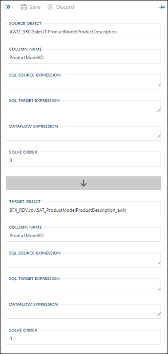 Relationship Editor Side Panel