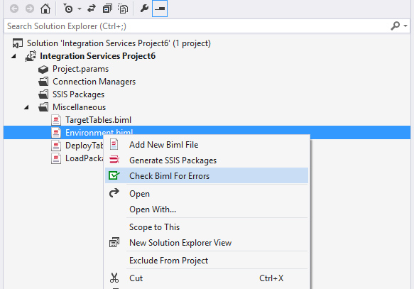Check Biml For Errors