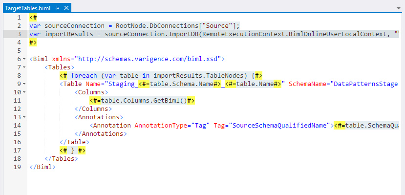 Biml Code Editor