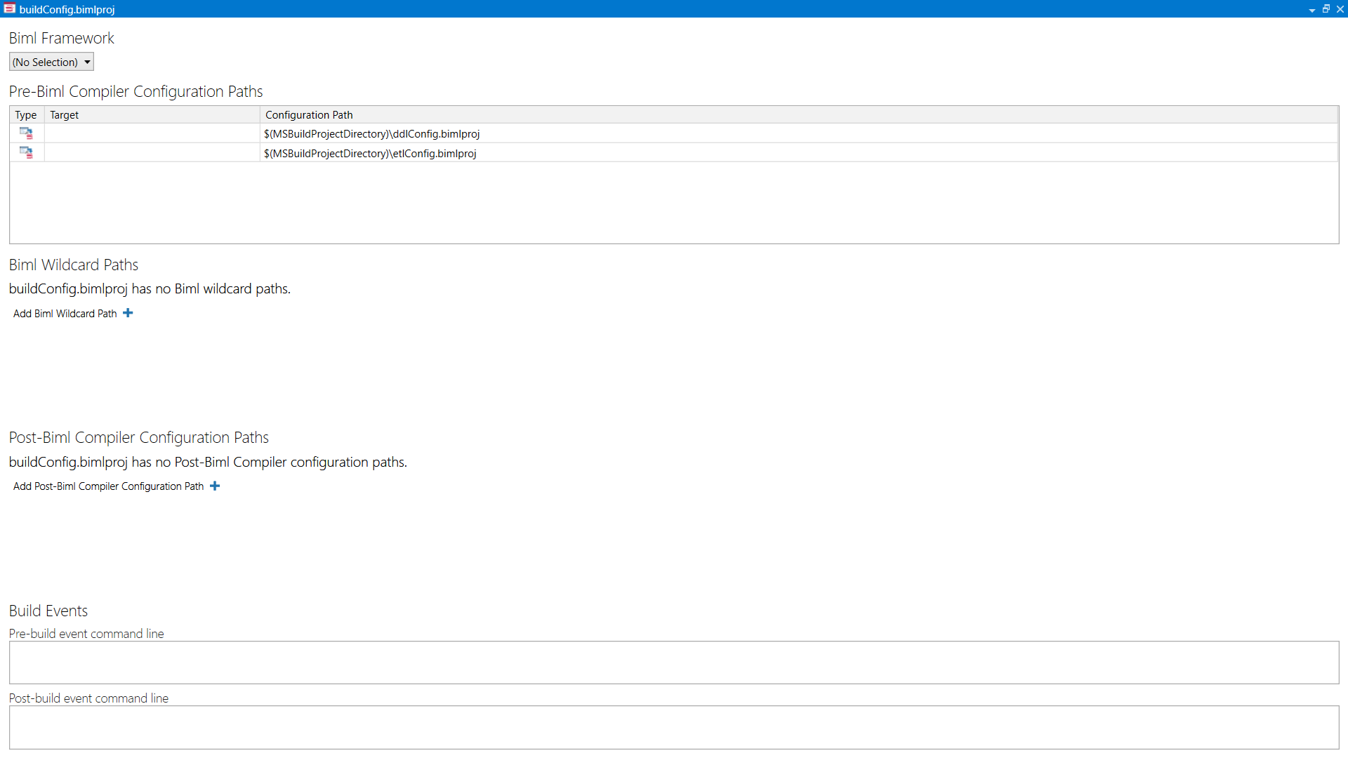 buildConfig Designer