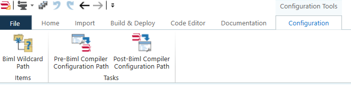 Configuration Ribbon Tab