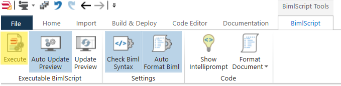 BimlScript Ribbon Highlighted Expand button