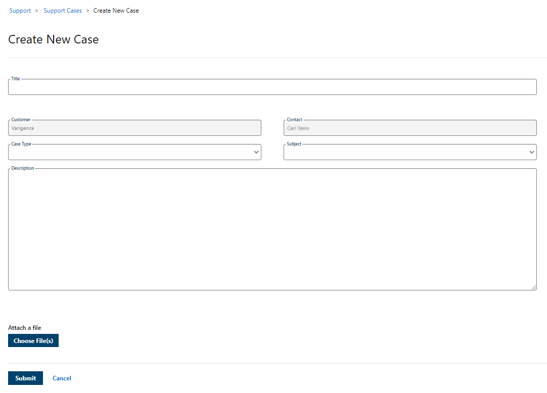 Creating and Managing Support Cases Image3