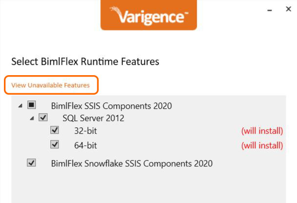 Select BimlFlex Custom Runtime Features