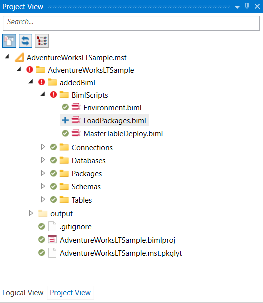 Source Control Status