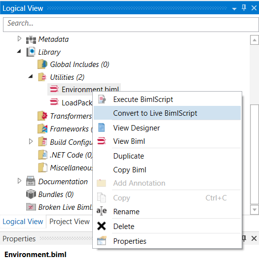 Project View - Drag and Drop