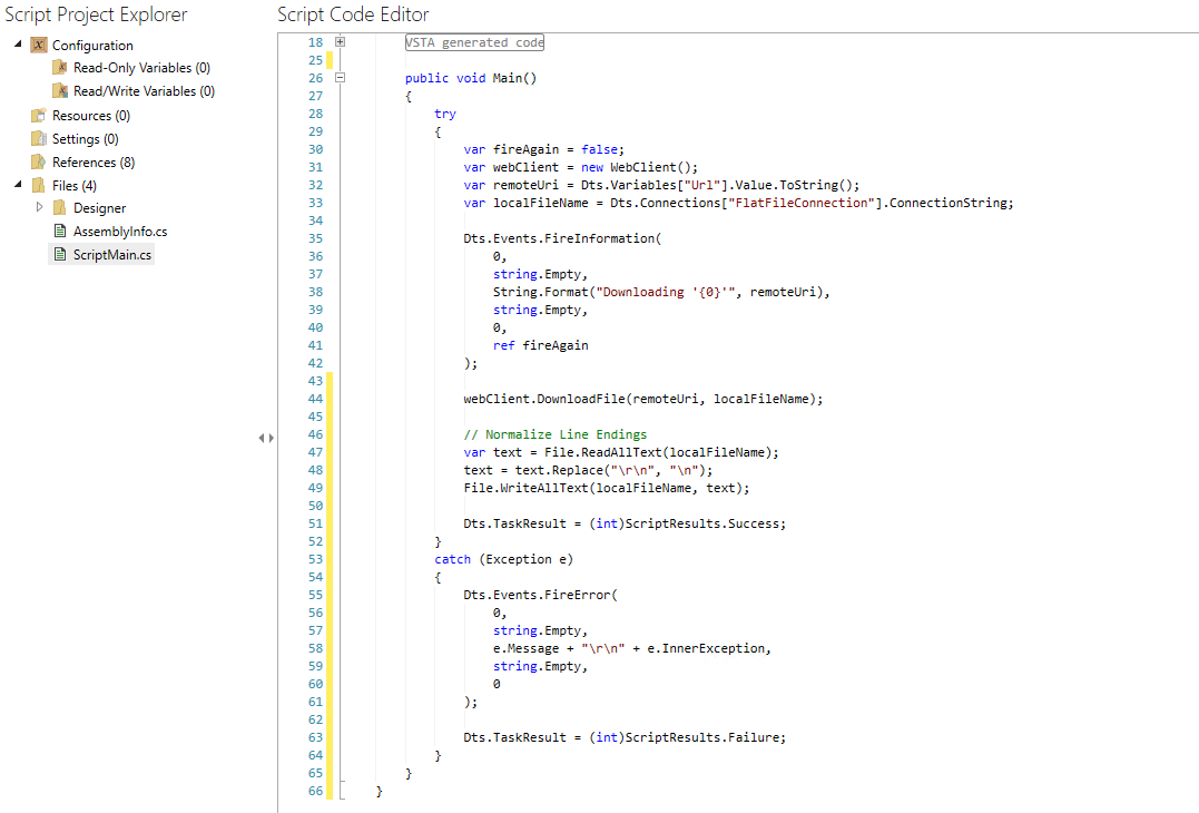Script Project Designer
