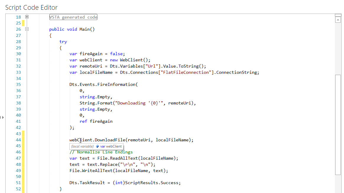 Script Project Editor