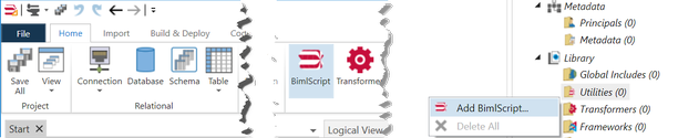 Biml Script Ribbon Button