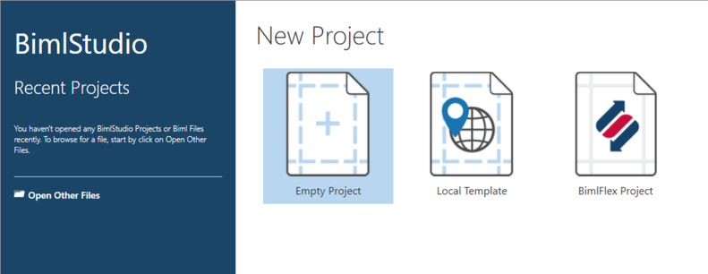 The New Project Button