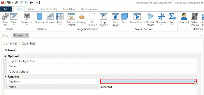 Finished Schema Designer