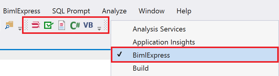 BimlExpress Buttons