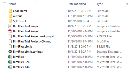 BimlFlex Excel files