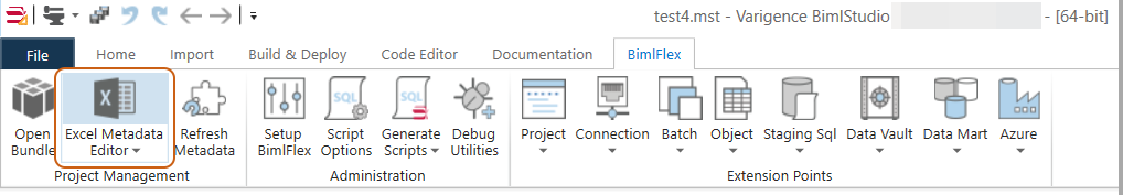 Excel Metadata Editor Ribbon Button