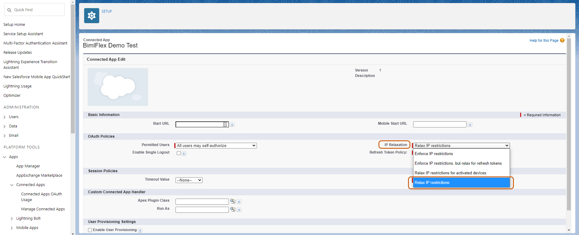 Salesforce Edit Policies