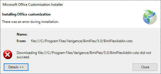 Open BimlFlex.xlsx error