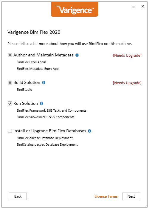 Install BimlFlex Runtime Features Screenshot 1