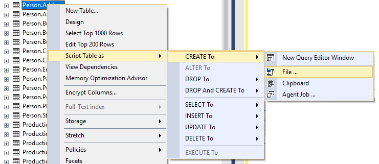 Building Against a Database That Cannot Be Connected To In BimlExpress SQL Screenshot