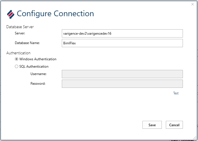 Non-Default Project Connection Step 2