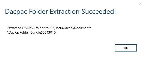 Extract Sucess
