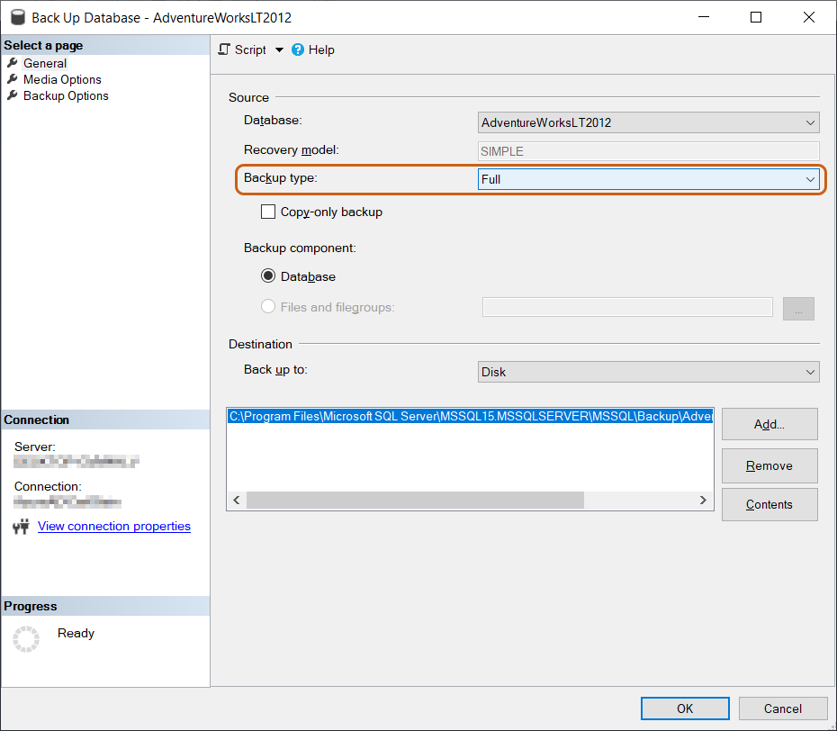 Provide a Backup of Source/Target Datasets
