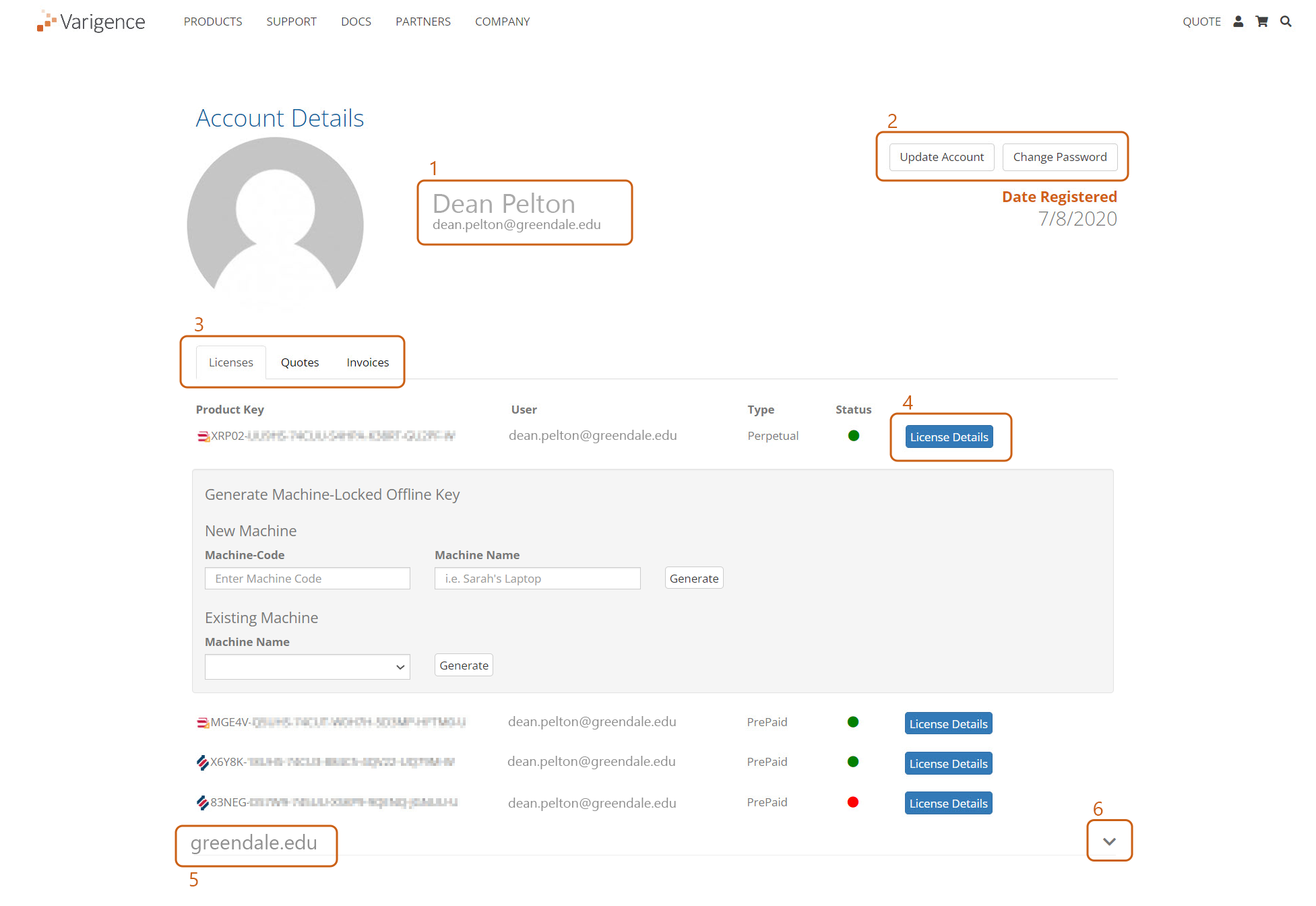 Account Details
